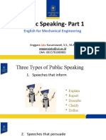 Public Speaking - Part 1