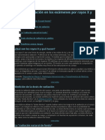 Dosis de Radiación en Los Exámenes Por Rayos X y Por TC