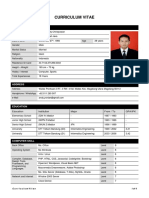 Curriculum Vitae: Personal Information