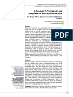 A Teoria de P. Ya. Galperin Nas Pesquisas em Educação Matemática