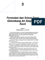 Formasi Dan Solusi Teori Gelombang Air Amplutudo Kecil