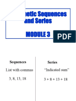 Arithmetic Sequences and Series Formula Guide