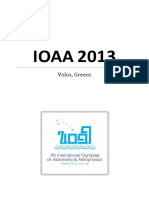 IOAA Question Paper 2013