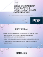 Obat Gubal Simplisia Nomenklatur