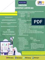 Info Rekrutmen Fasilitator KOTAKU 2021 Lampung