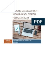Modul Simulasi Dan Komunikasi Digital Februari 2021