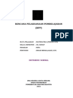 RPP Matematika (Peminatan) - Distribusi Normal