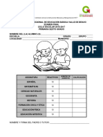 Examen Final Sexto Grado.