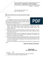 Surat Dirjen Instruksi Percepatan Paket WINRIP Sulteng