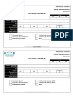 Solicitud de constancias laborales