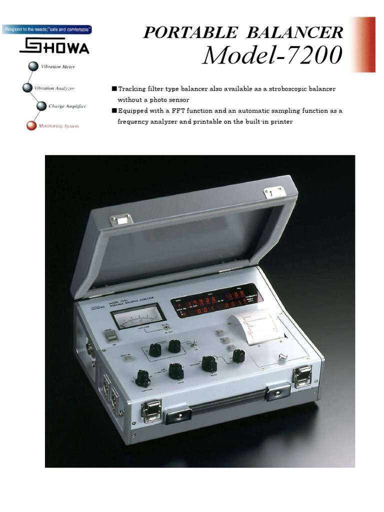 Model-7200: Portable Balancer | PDF | Filter (Signal Processing ...