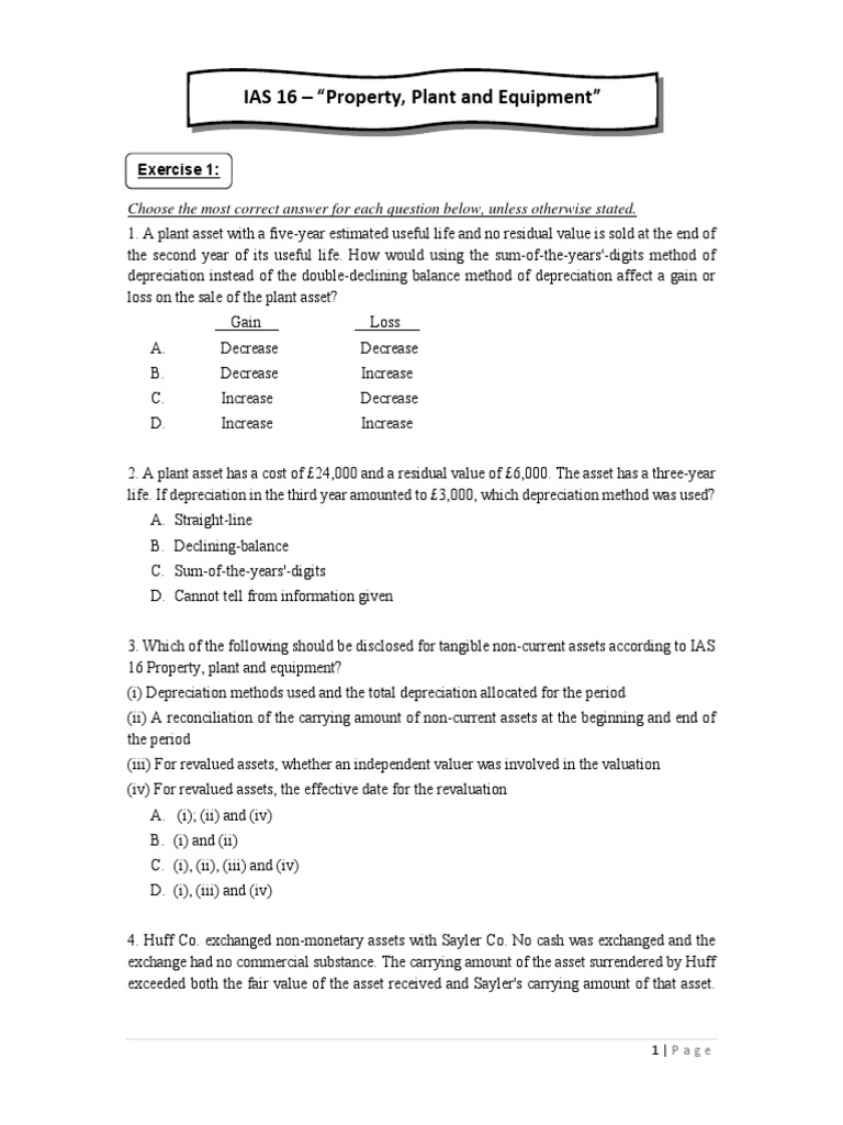Depreciation Insights per IAS 16 | PDF | Book Value | Depreciation