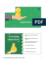 Learning Objectives: Impairment of Assets