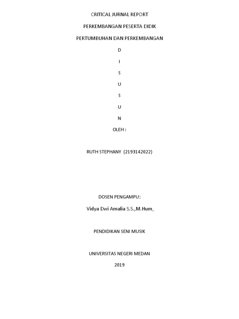 CRITICAL JURNAL REPORT PPD | PDF