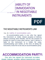 409471923 Liability of Accommodation Party in Negotiable Instruments