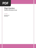 Digi Quotes: Ultimate Quotebasket Script