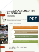 Pengelolaan Limbah Non B3 Biomassa