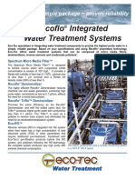 Recoflo Integrated Water Treatment Systems: High Purity Simple Package Proven Reliability
