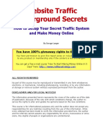 Website Traffic Underground Secrets