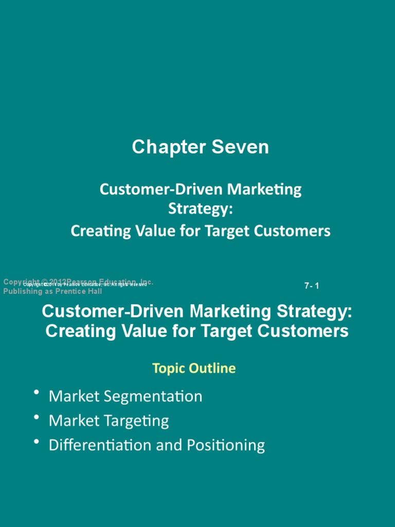 10 - Ch-7-Customer Driven Market Strategy Creating Value For Target ...