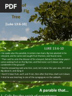 Parable of Unfruitful Fig Tree