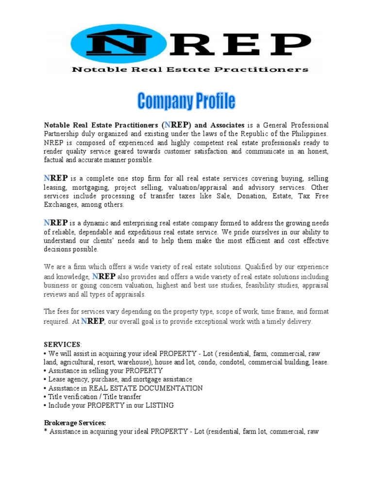 Notable Real Estate Practitioners and Associates Is A General