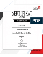 sertifikat-ILHAM TOBING - Mengelola Data Numerik Menggunakan Microsoft Excel (Termasuk Makro Dan Pivot)