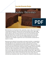 Chocolate Brownies Recipe