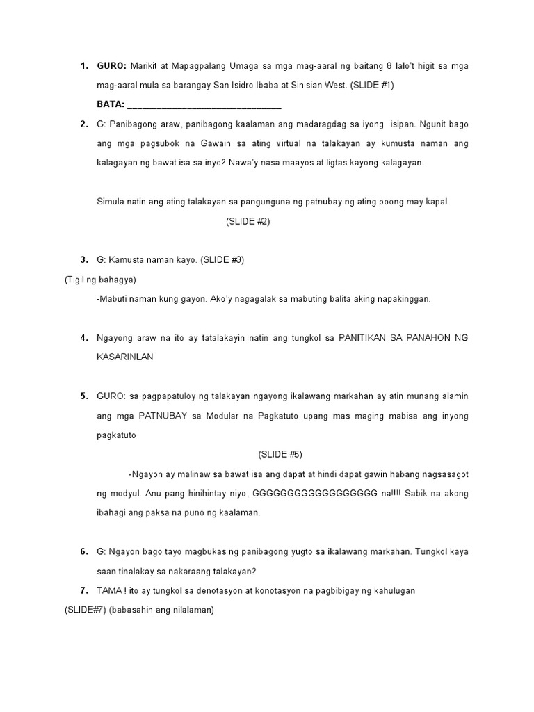 Script | PDF