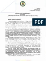 Adresa ANP 29268/15.03.2021 privind sprijinul in combaterea epidemiei de coronavirus