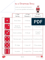 Create Christmas Story with Dice Rolls