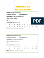 Tarjetas de Medicamentos DH