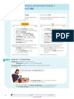 Present continuous and present simple verbs guide