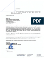 Permohonan Pelaksanaan Pemeriksaan Keselamatan Bejana Tekan Sistem Alat Ukur Meter Gas Dan Peralatan Listrik Milik PT Gresik Migas - PT PGN TBK