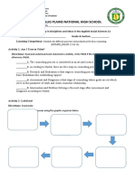 Enrichment Activity in Disciplines and Ideas in The Applied Social Sciences