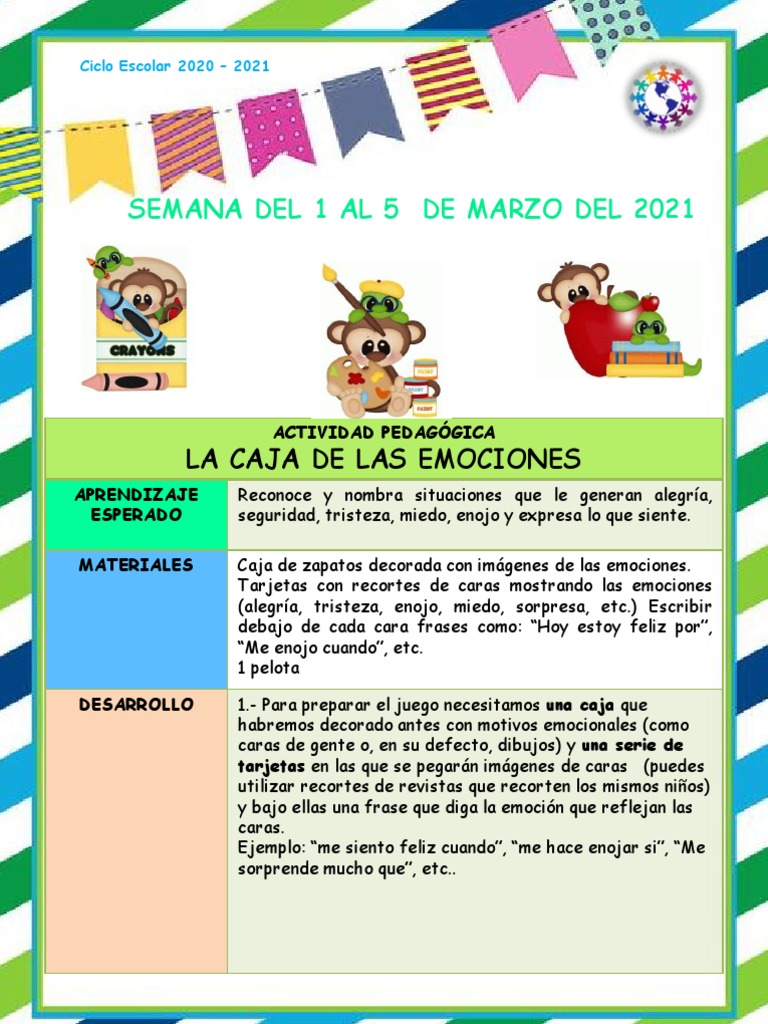 1 Mar Caja de Emociones | PDF | Las emociones | La naturaleza humana