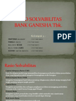Rasio Solvabilitas Bank Ganesha Baru