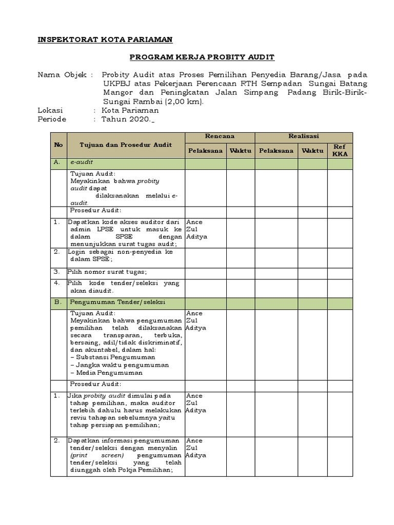 PKA Probity | PDF | Bisnis