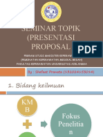 Seminar Topik (Presentasi Proposal: By: Shafaat Pranata (132024153014)