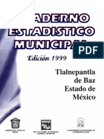 Inegi - 1999 Cuaderno Estadístico Municipal