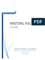 A-Level-Fall Writing Pack