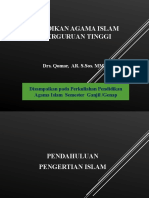 Pendidikan Agama Islam di PT