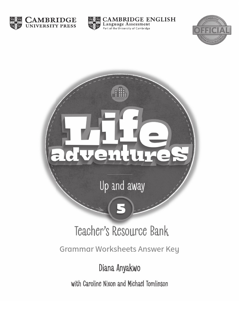 Life Adventures 5 Grammar Worksheets Answer Key PDF Foods
