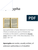 Apocryphal Letter of Sultan Mehmed II to the Pope