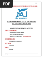 Microprocessor and Microcontroller: Department of Electrical Engineering Air University, Islamabad