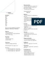 Biology Reviewer Disaccharides