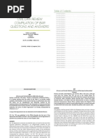 Civil Law Review Compilation of Bar Questions and Answers