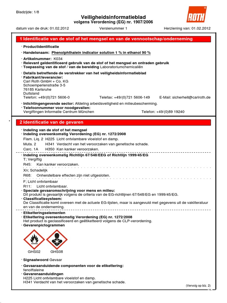 Phenolphthalein Indicator Solution