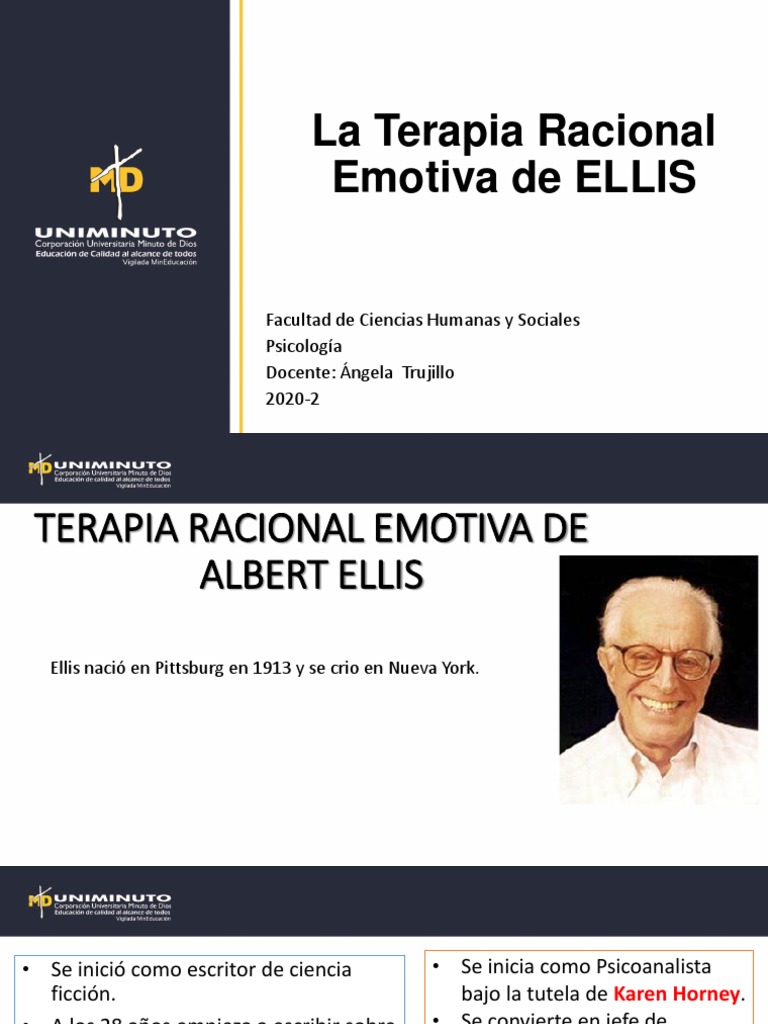 Terapia Racional Emotiva de Albert Ellis