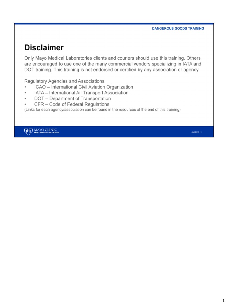 Dangerous Goods Training Handouts Pdf Dangerous Goods Infection